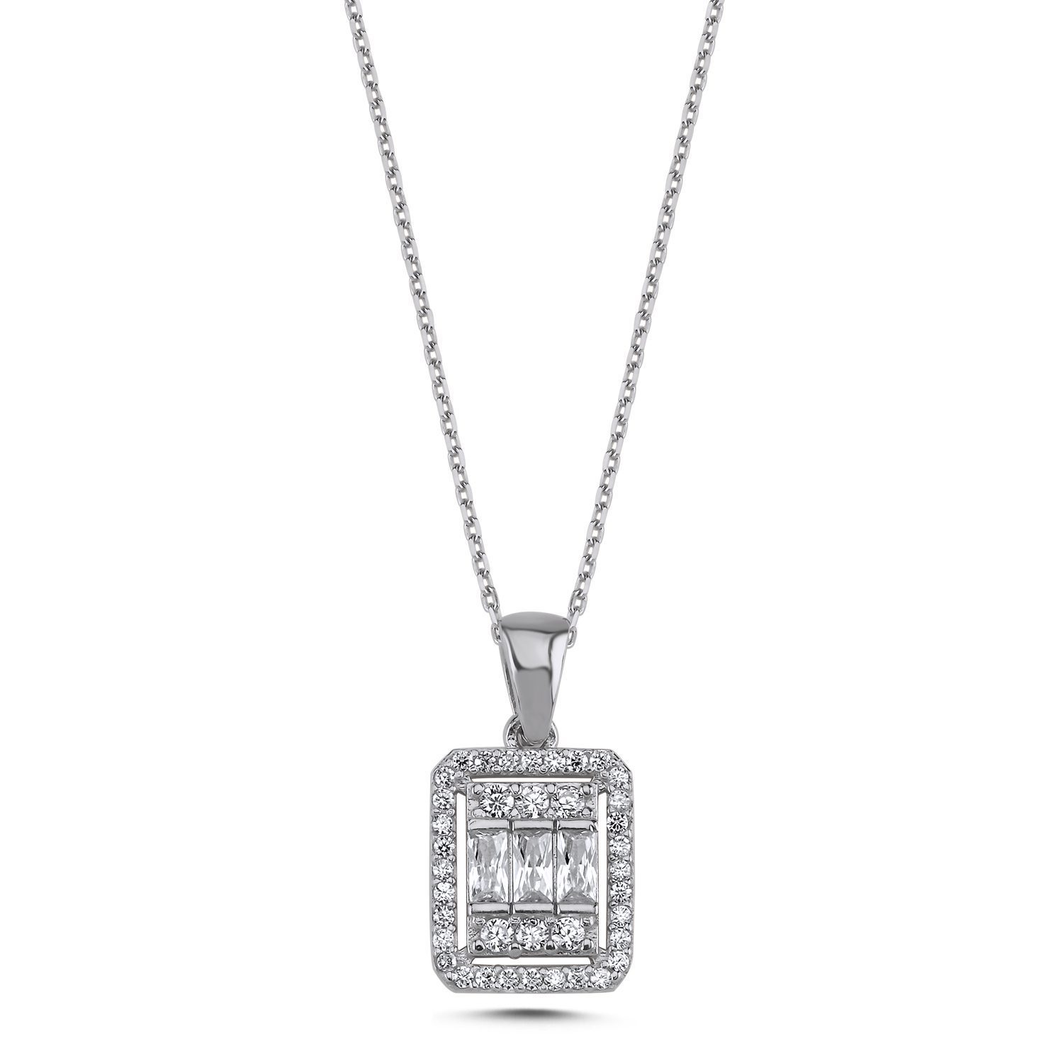 Collier Baguette CZ