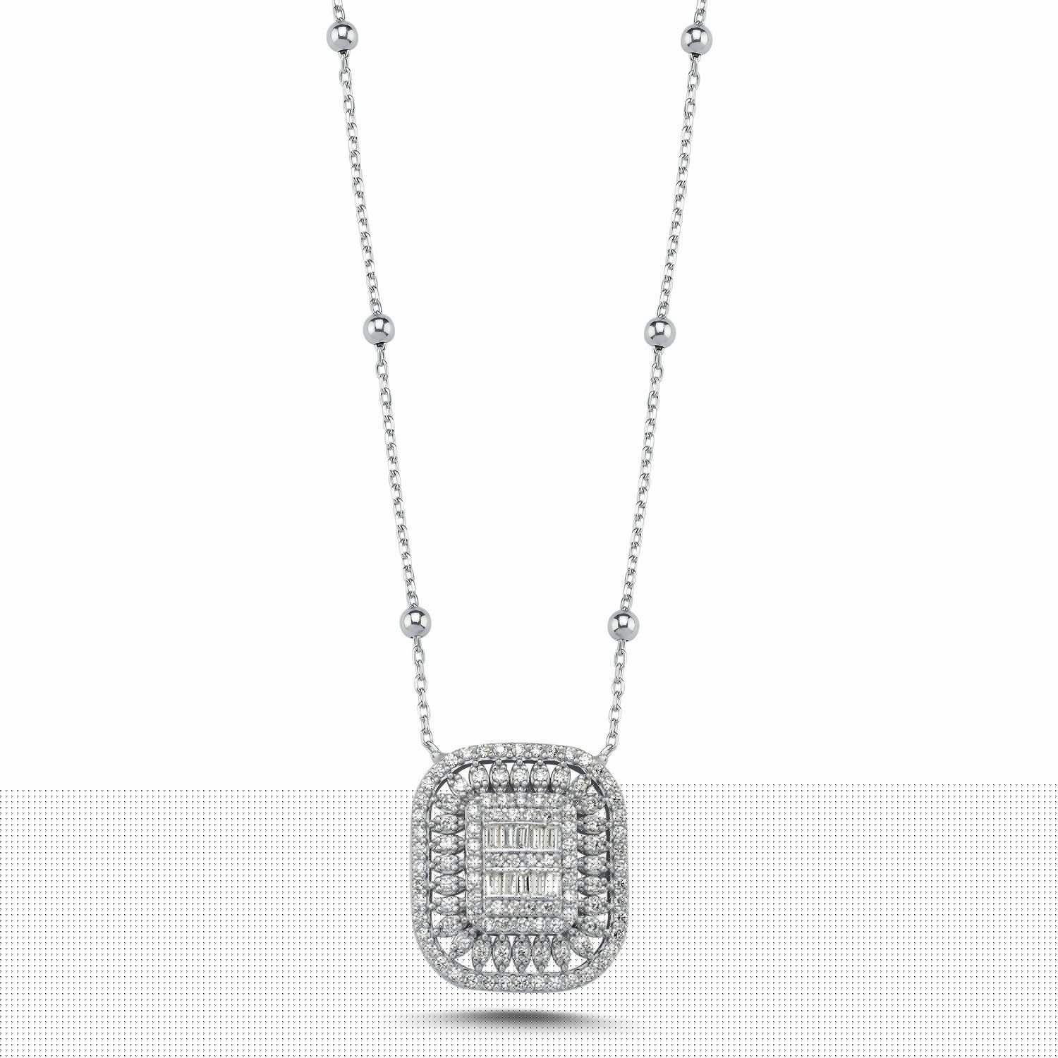 Collier Baguette & CZ