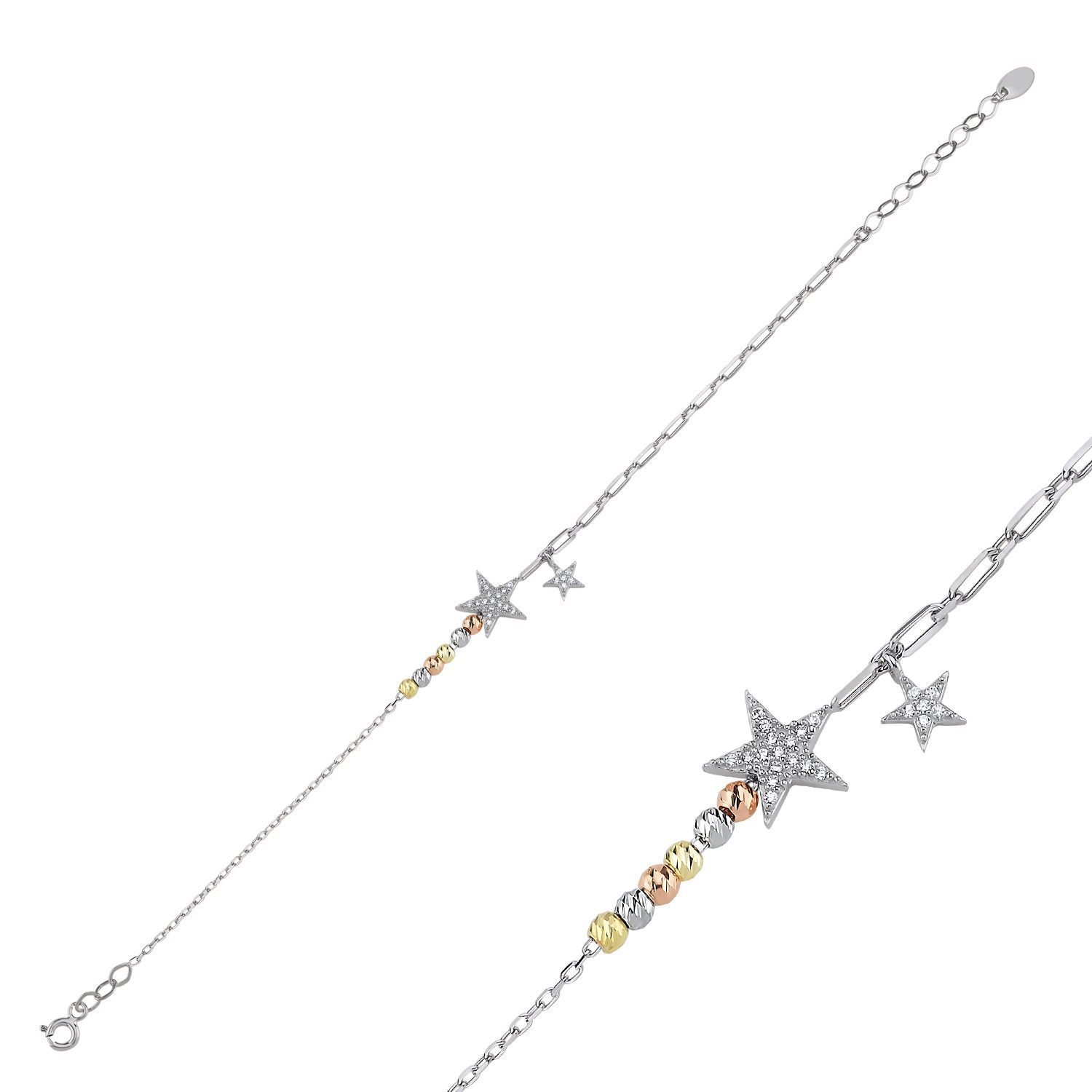 Bracelet Tricolore Etoile
